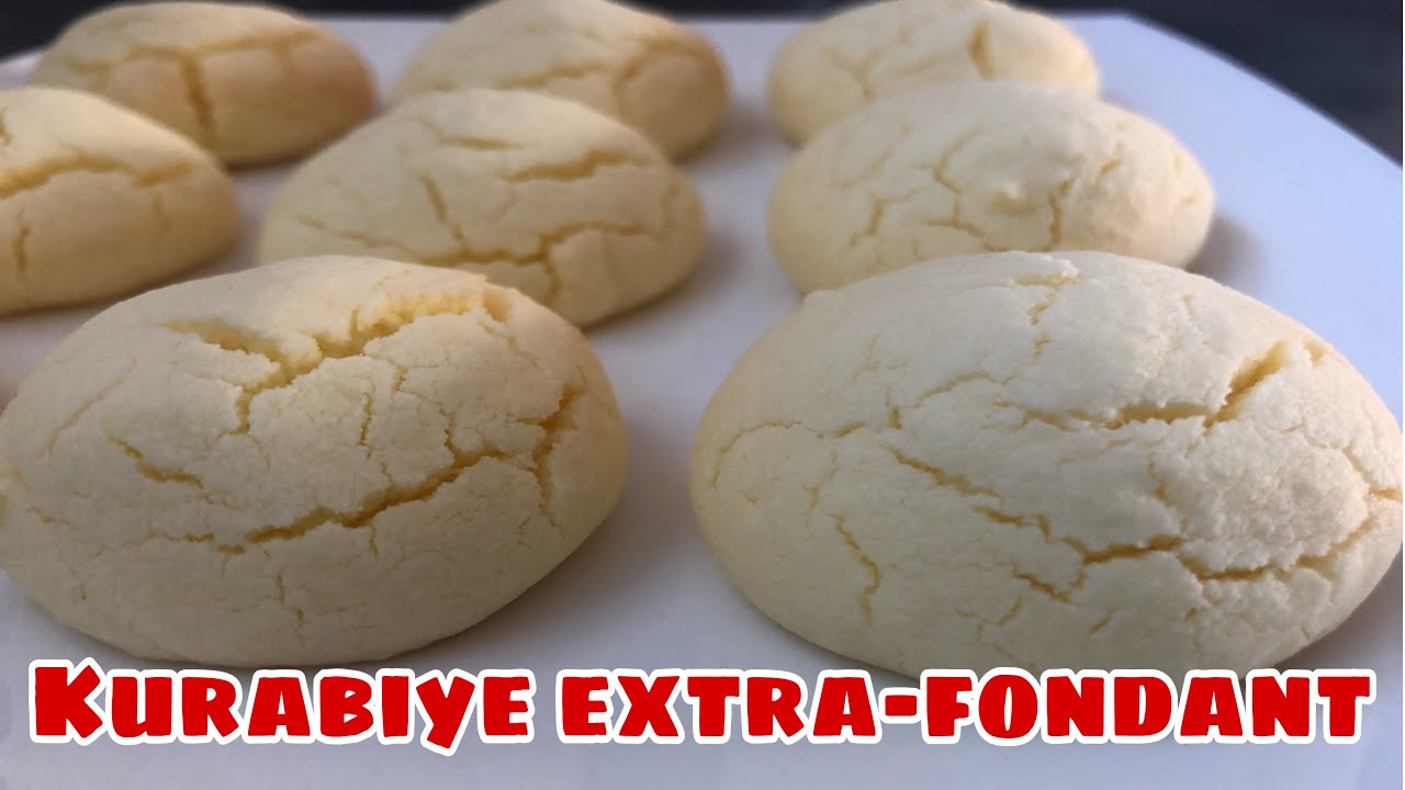 🍎❤️ SUPERBE RECETTE DE KURABIYE CRAQUELÉ EXTRA FONDANT EN BOUCHE AVEC MAÏZENA - BISCUITS TURCS