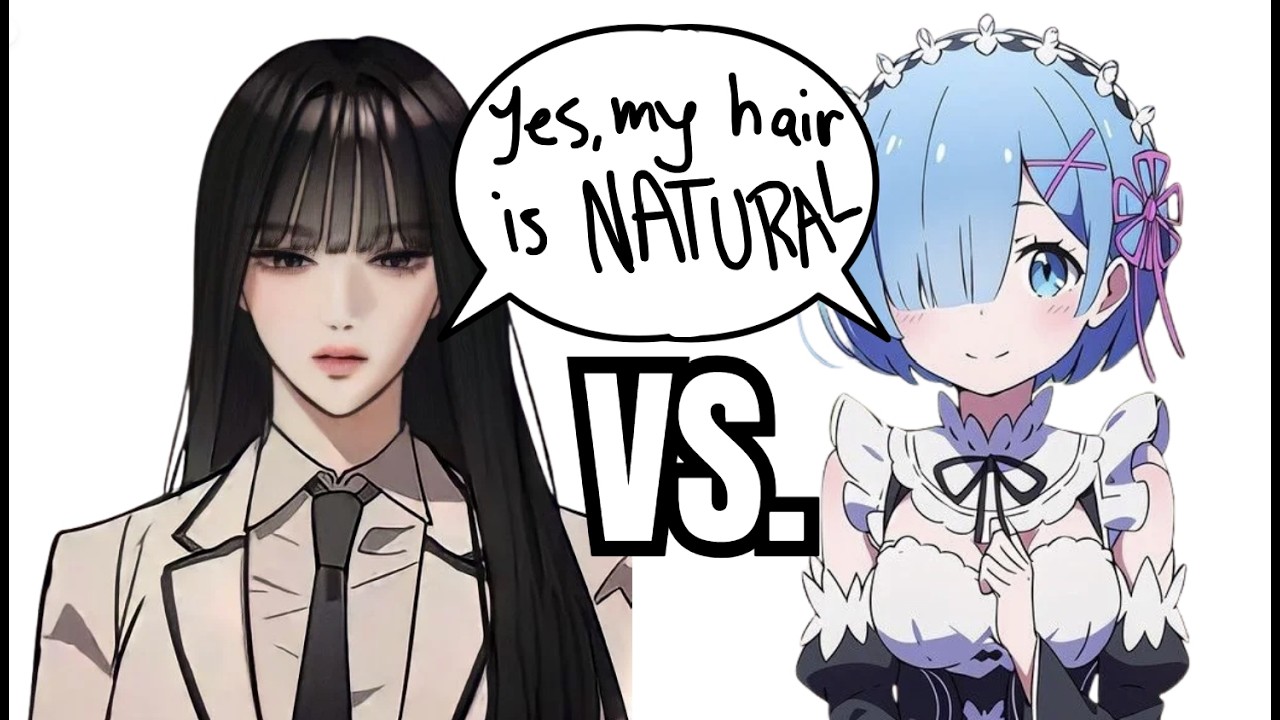 Manhwa VS. Anime Hairstyles be like...