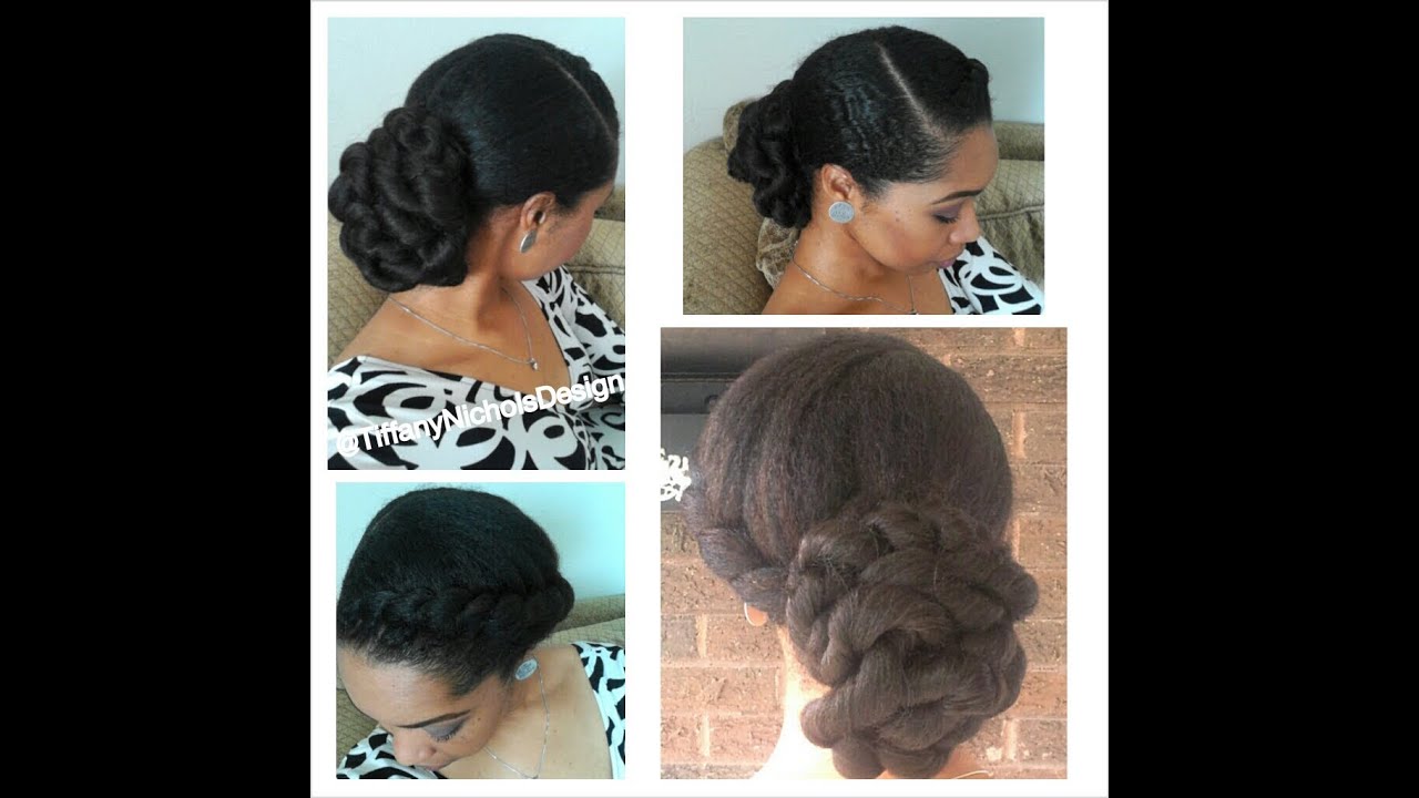 Natural Hair Style: Elegant Twisted Bun