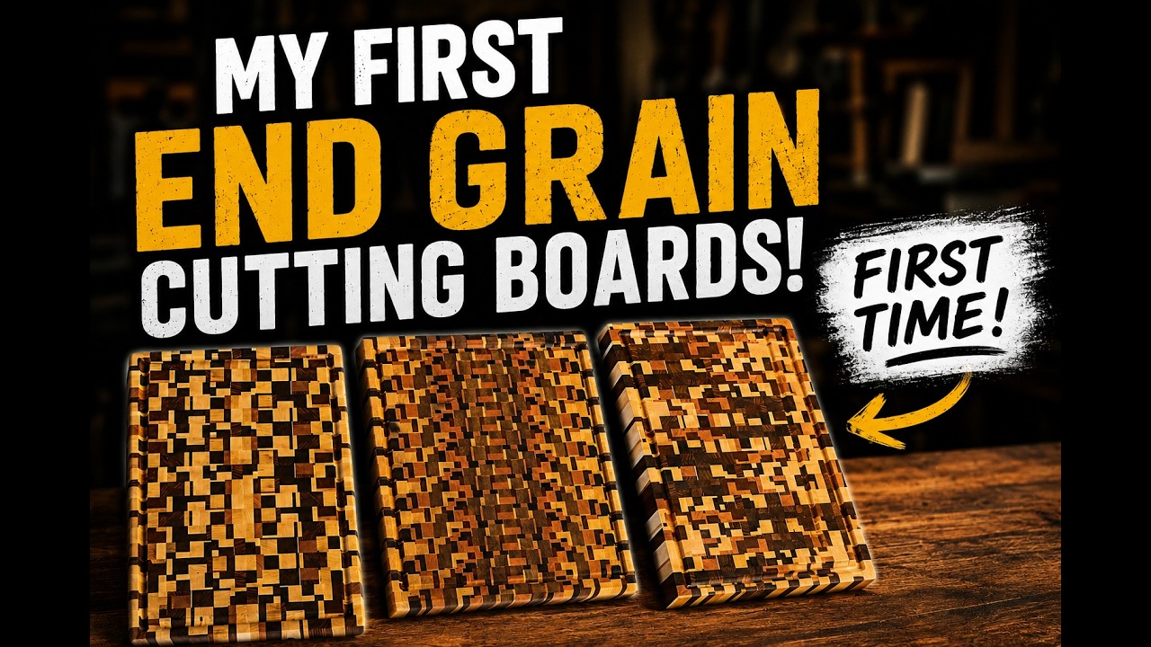 End Grain Cutting Boards — First Try