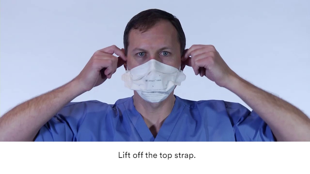 3M&trade; VFlex&trade; Healthcare Particulate Respirator-Surgical Mask 1804 Fitting Instructions