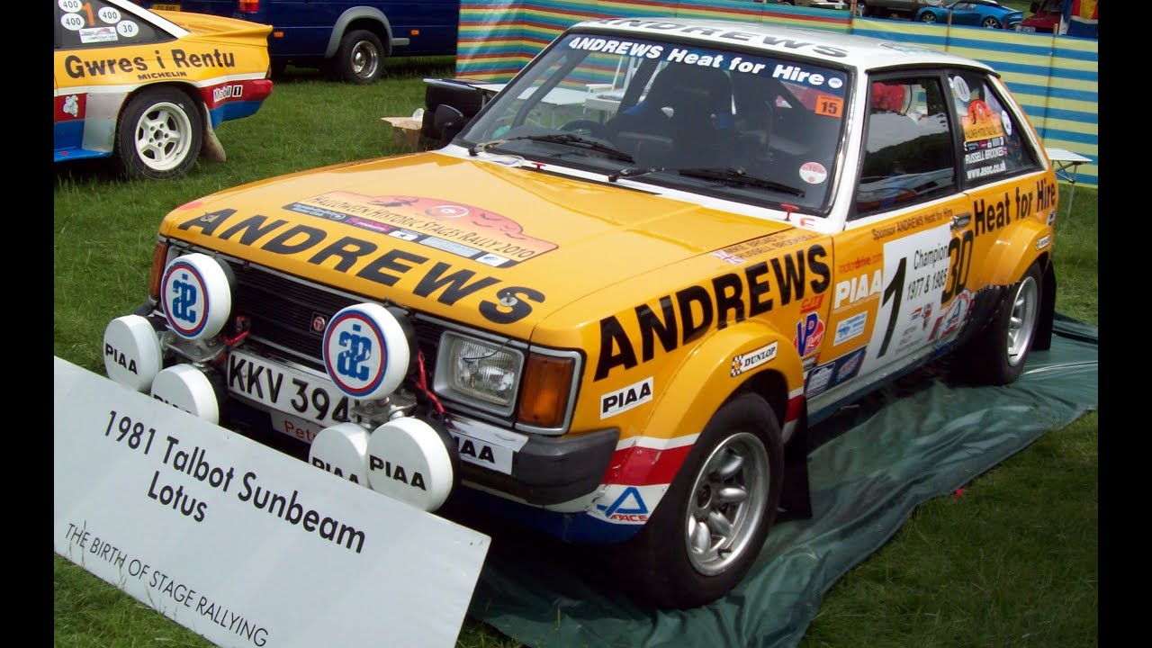 Talbot Sunbeam Russell Brookes rallyes