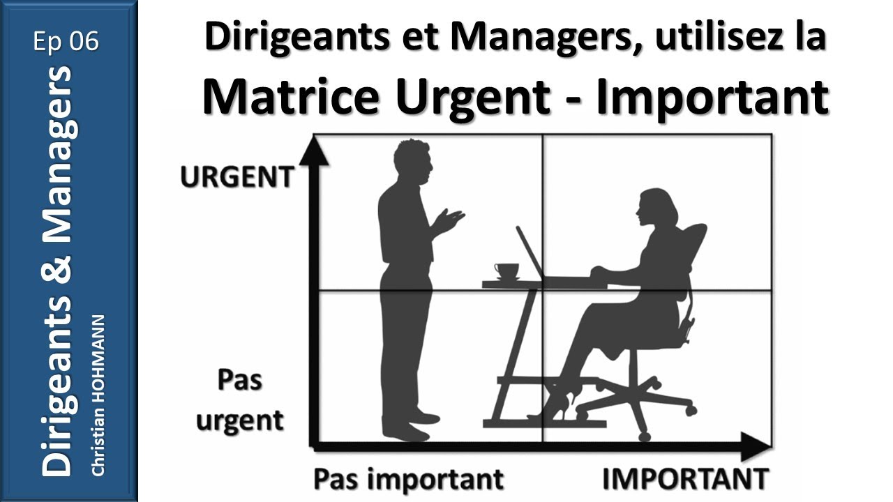 Dirigeants & Managers, utilisez la matrice Urgent - Important