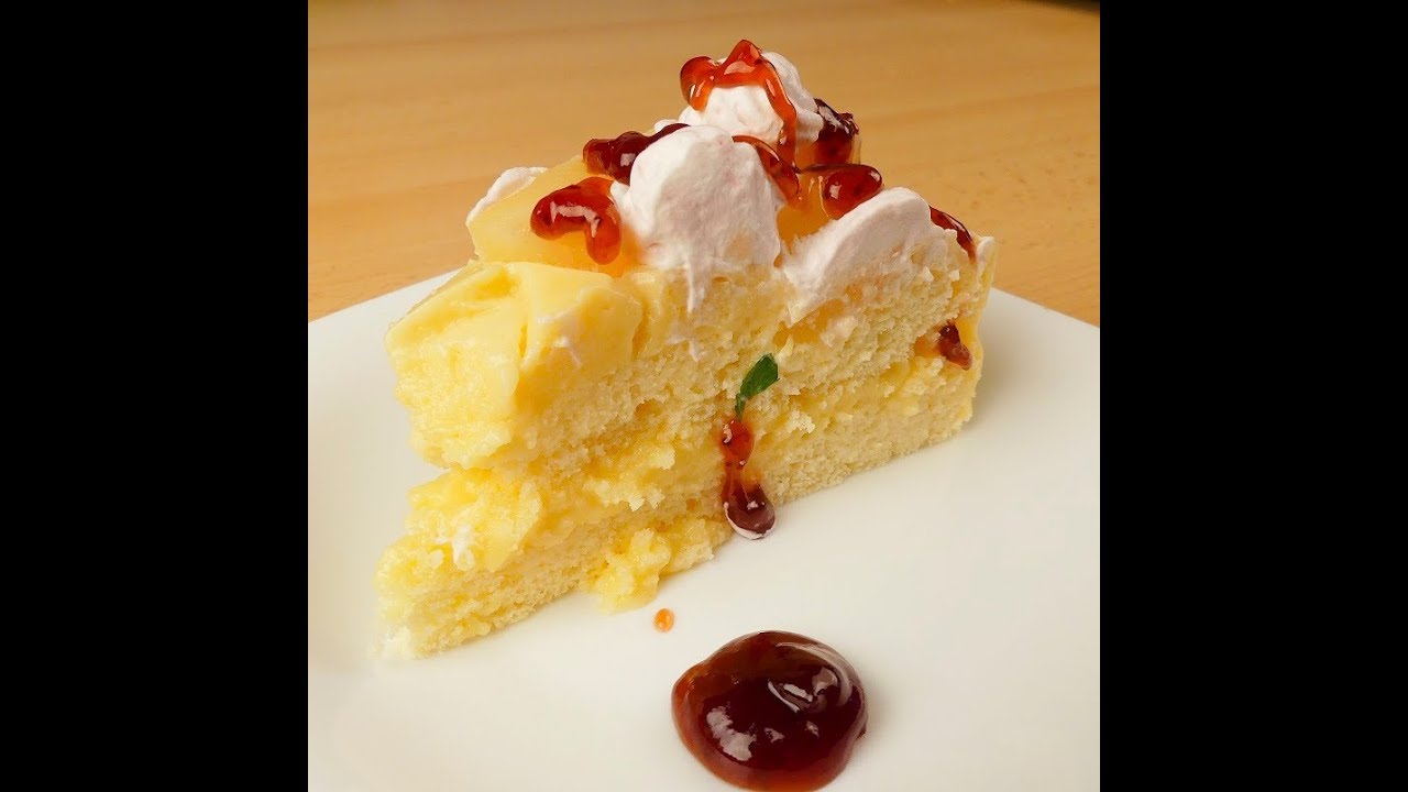 Tort cu crema de cocos si ananas