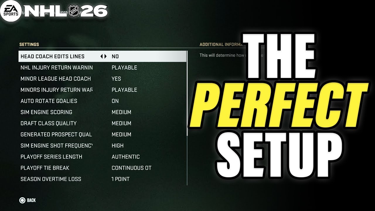 How to Set Up the PERFECT Franchise Mode in NHL 26