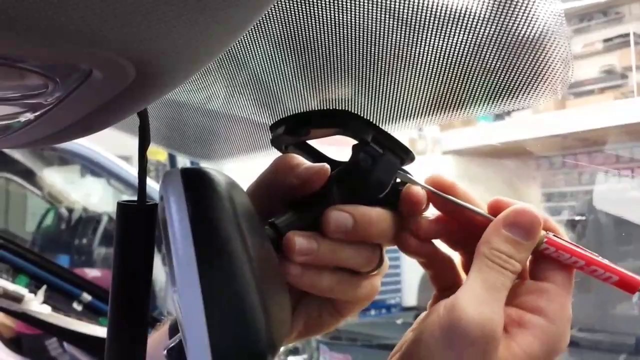 2015 VW Passat rear view mirror removal