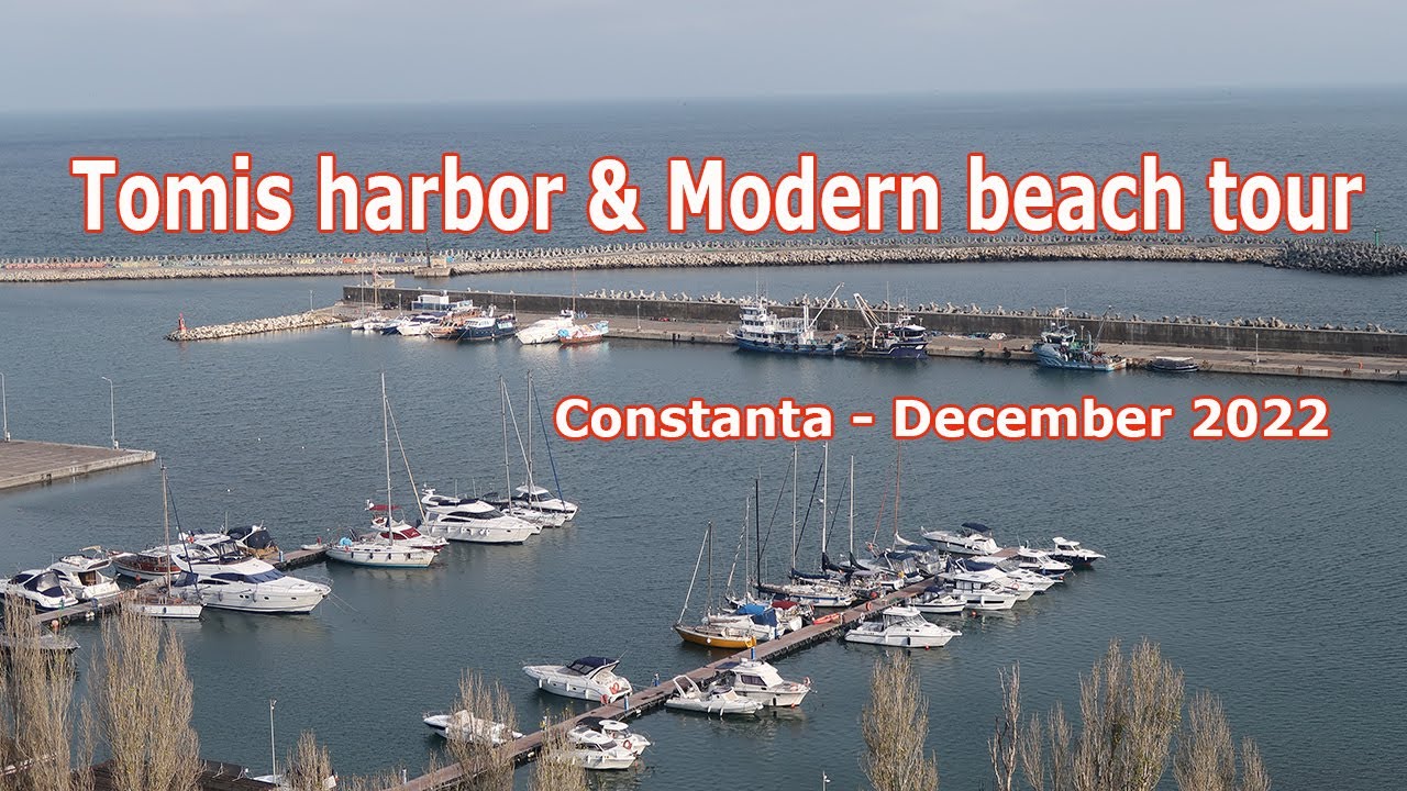 Plaja Modern port Tomis Constanta iarna 2022