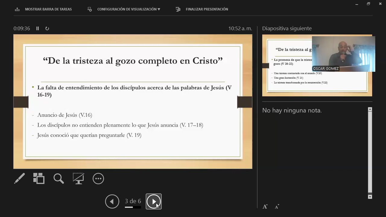 JUAN 16:16-24. DE LA TRISTEZA AL GOZO COMPLETO EN CRISTO (A. FREDY)