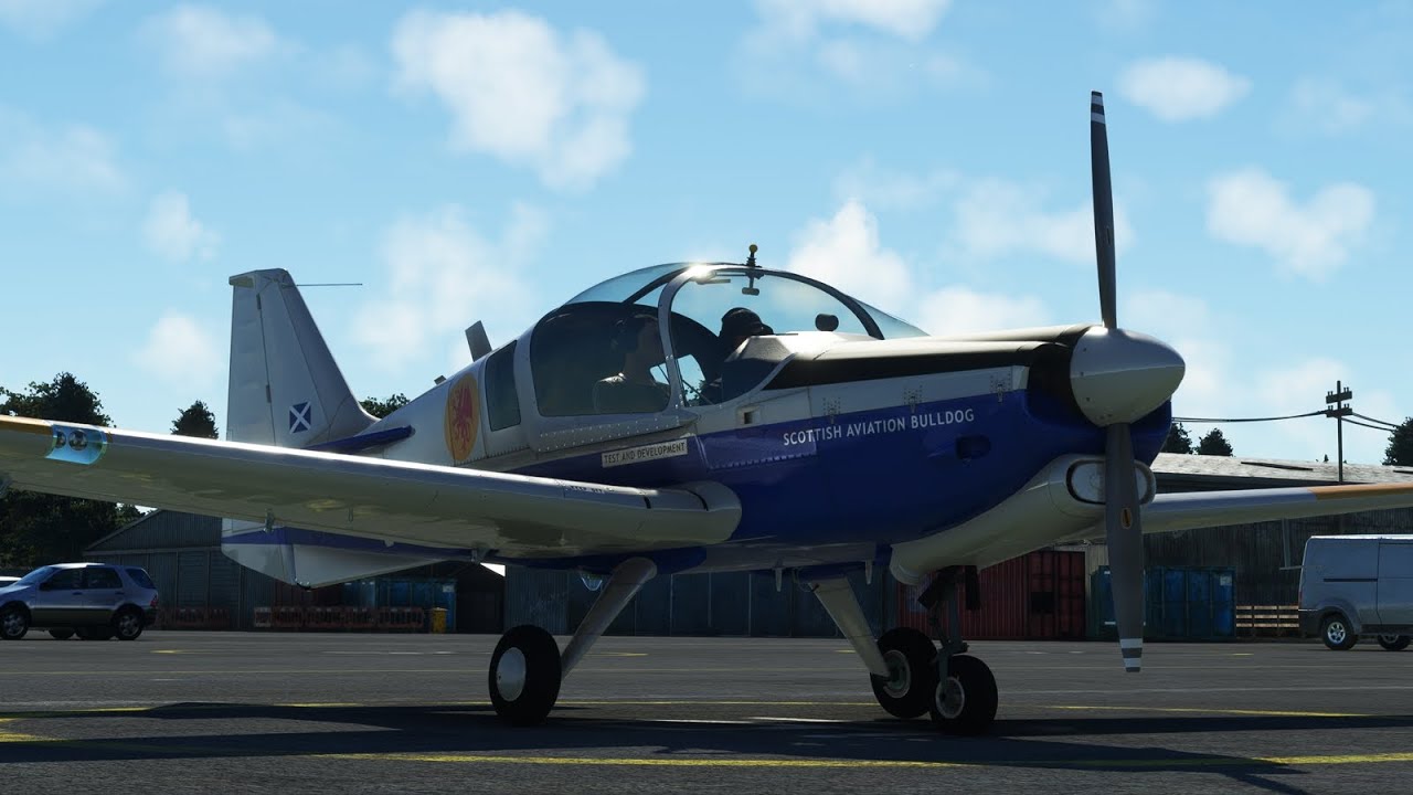 First look at the Blackbox Simulation Scottish Aviation Bulldog in Microsoft Flight Simulator