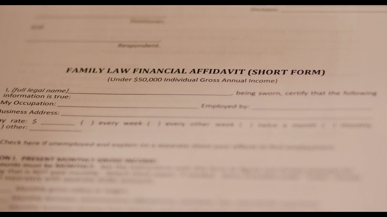 Do-it-yourself: How to fill out the Florida Court Family Law Financial Affidavit (Short Form)