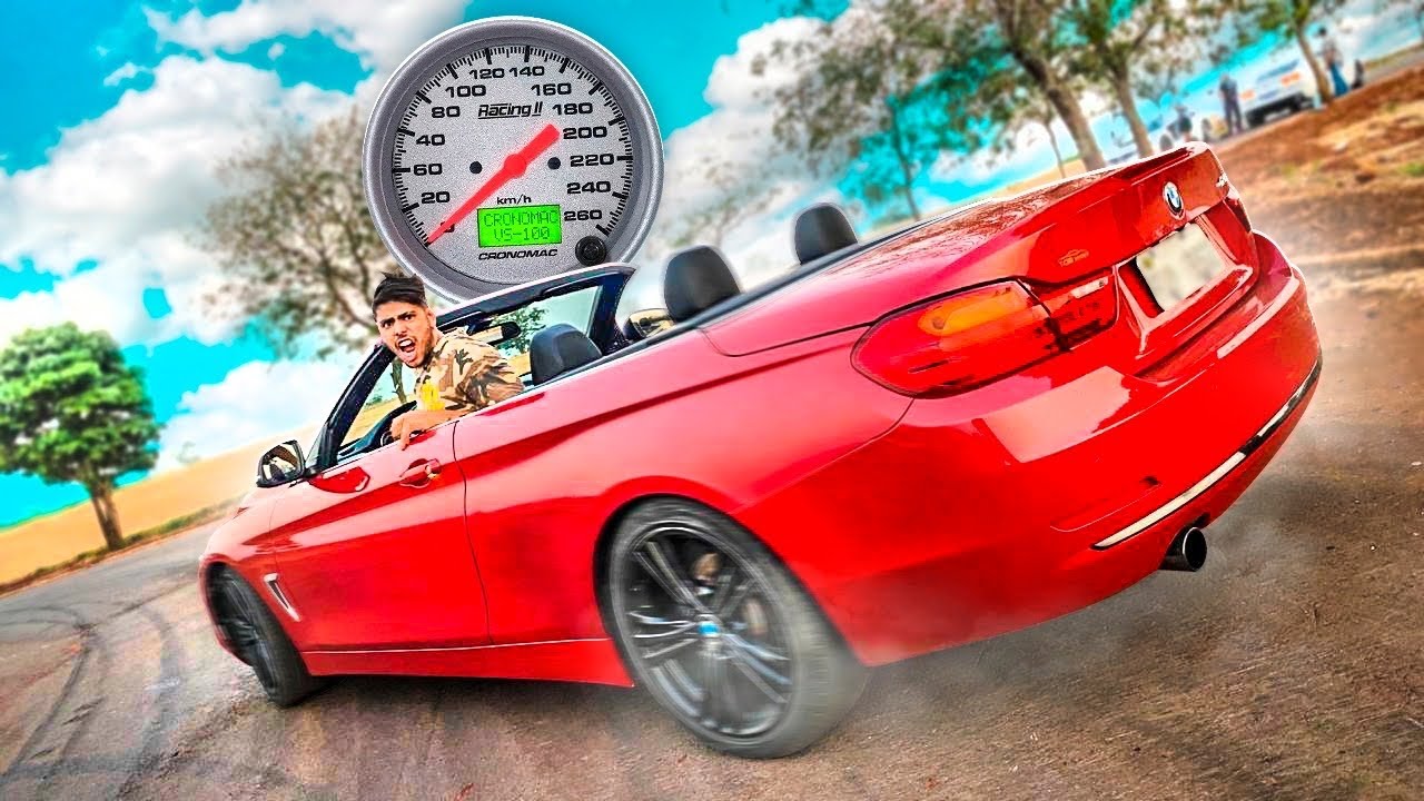 TESTEI A FORÇA DO MEU CARRO BMW 428 CONVERSÍVEL  * Me Surpreendi *
