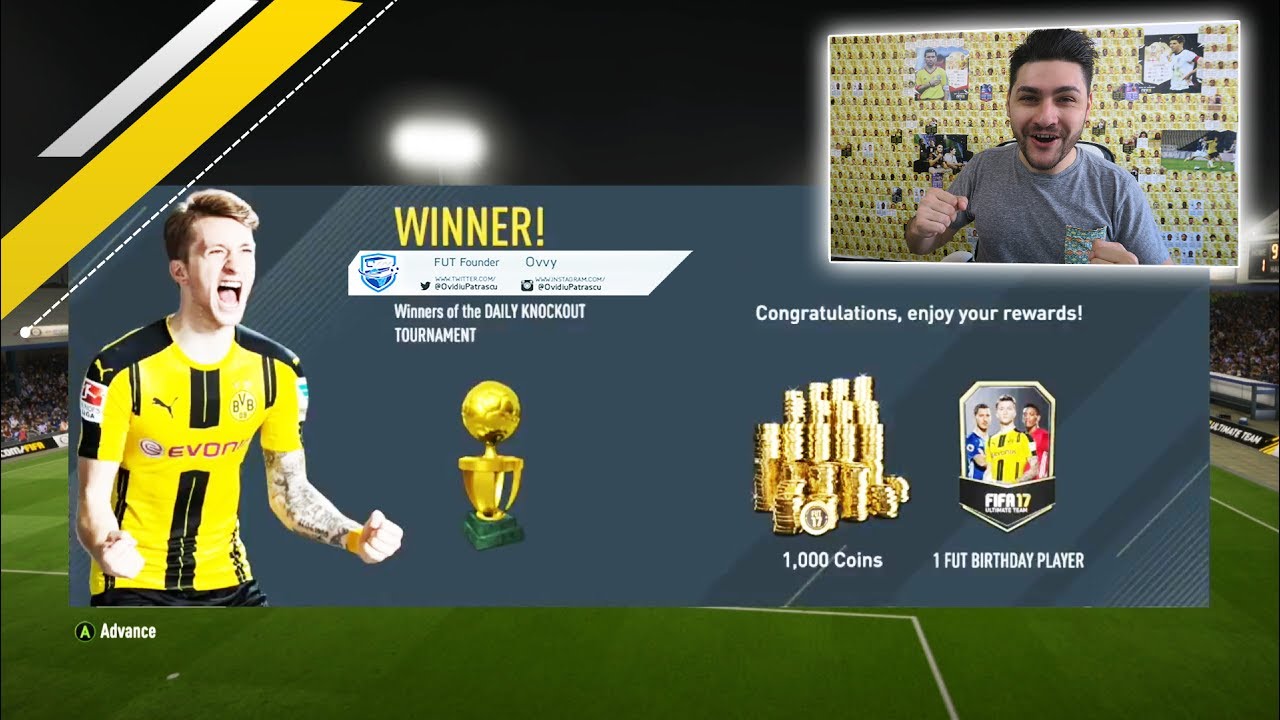 WINNING THE TRADABLE FUT BIRTHDAY PLAYER CUP w/ OP 50K SQUAD BUILDER - UNLOCKED ITEM FIFA 17 FUT !