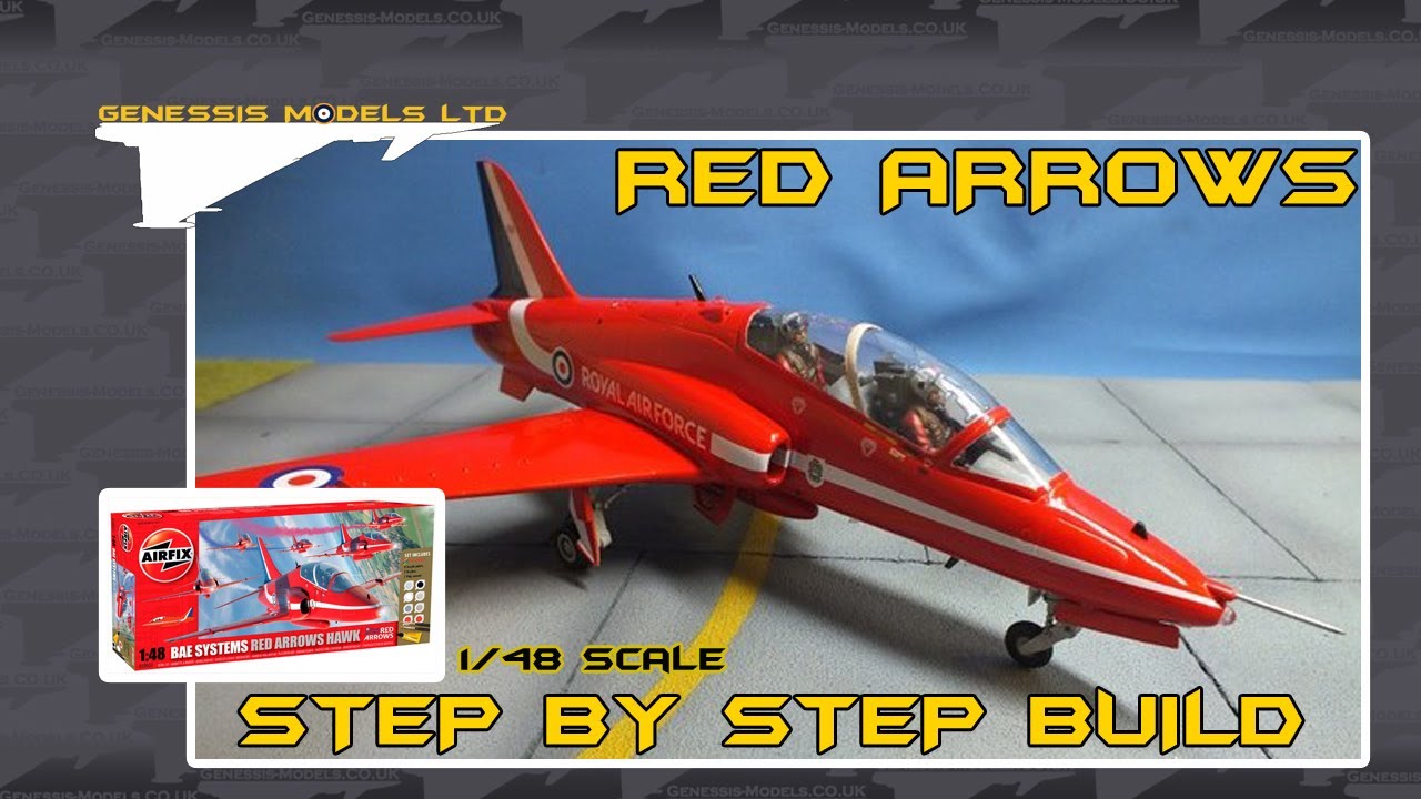Airfix BAe Hawk T1 Trainer Red Arrows Video Build Part.1 1/48 Scale