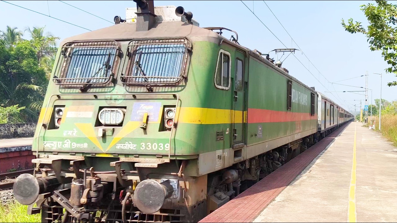 WAG 9HC Special Express | WAP 4 Intercity | Station Skip | Railfanning | 6000 HP For Passenger Train