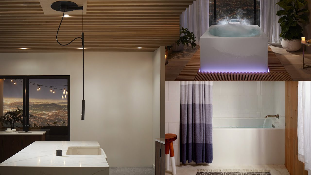 Kohler's $6,235 kitchen faucet hangs from your ceiling