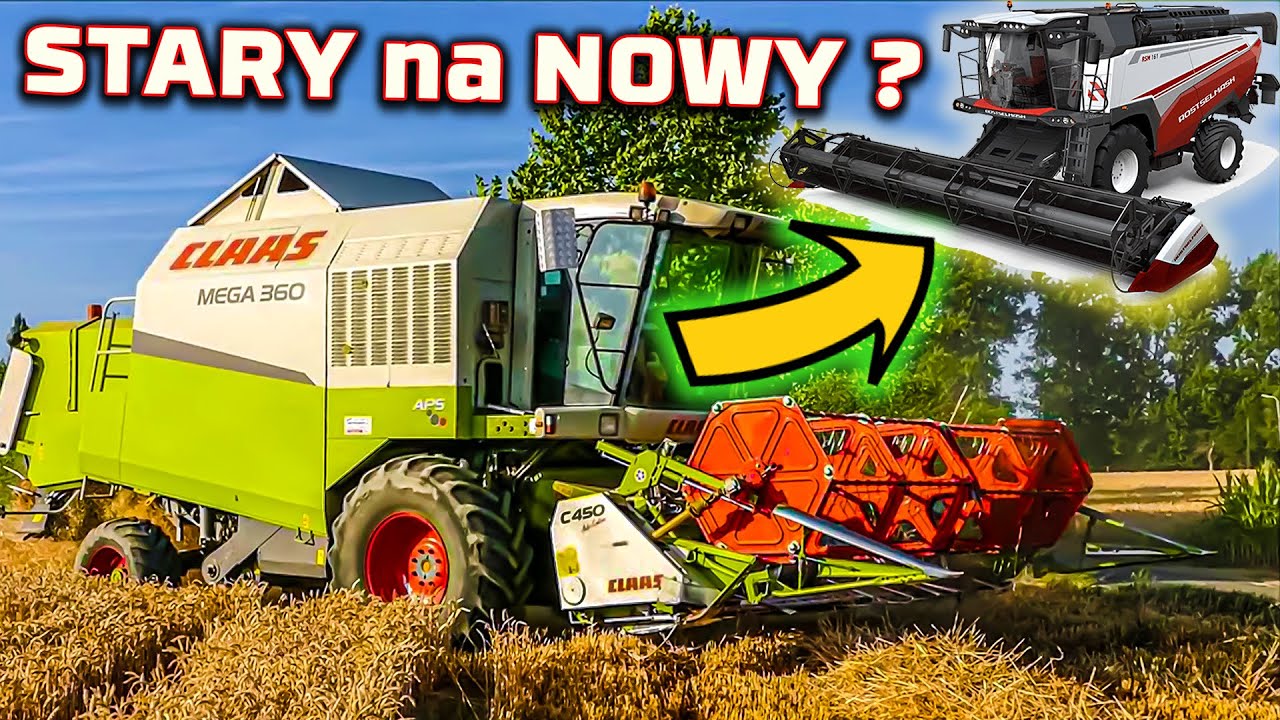 Ma 400 ha i kombajn Claas Mega 👉testuje Rostelmsh RSM 161 od Korbanek 👉mówi dlaczego tak zdecydował