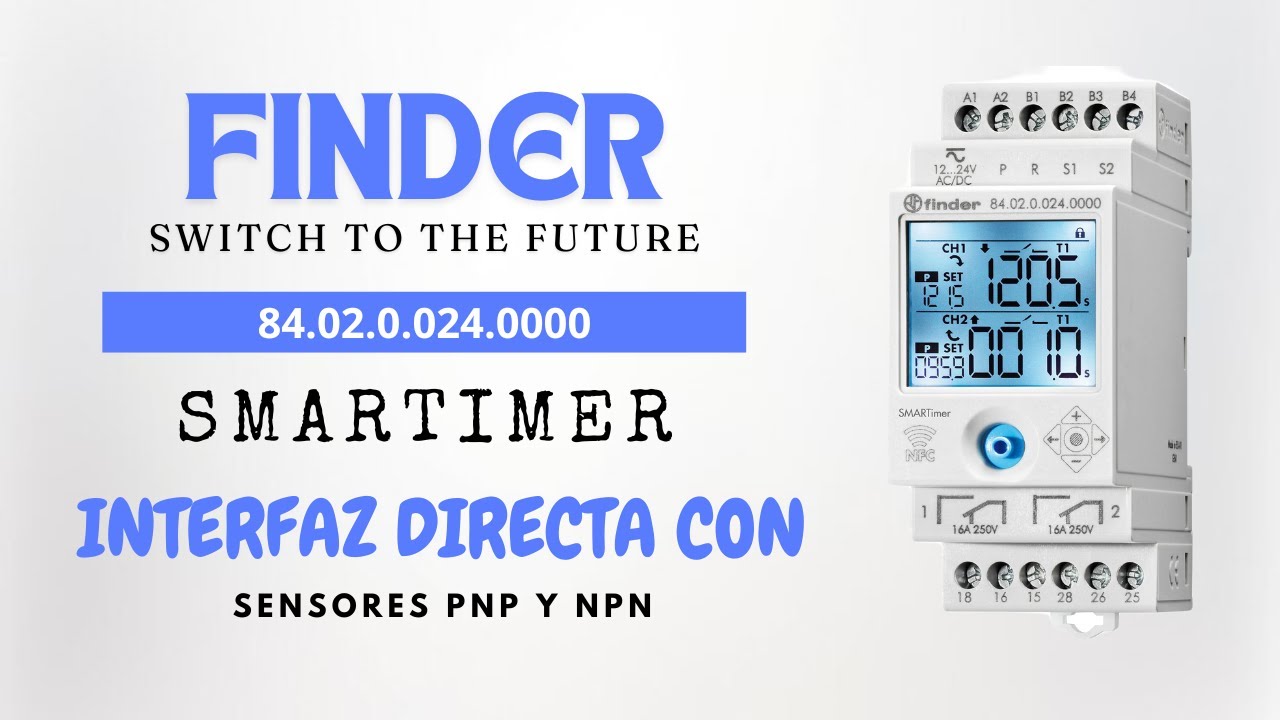 🔌 Conecta Sensores PNP al Smart Timer 84.02 de Finder ⚙️