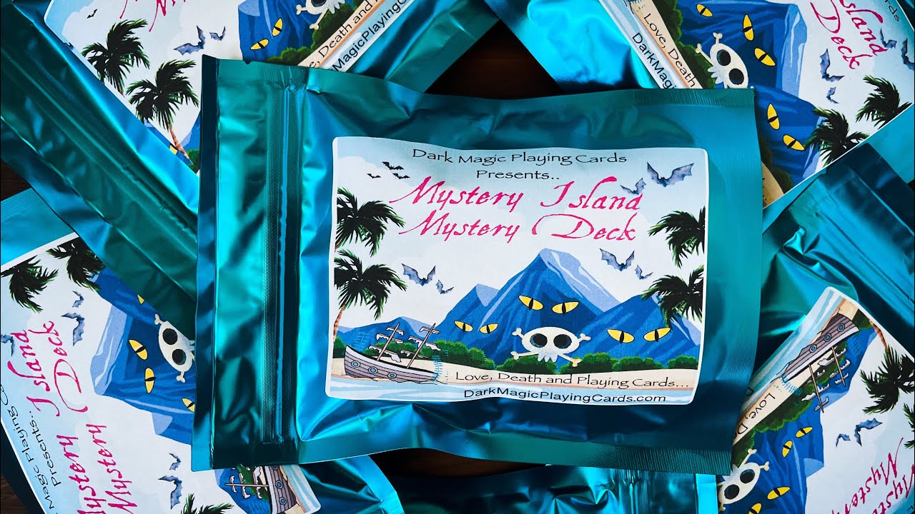 Mystery Island Mystery Decks from DarkMagicPlayingCards.com - Unboxing!