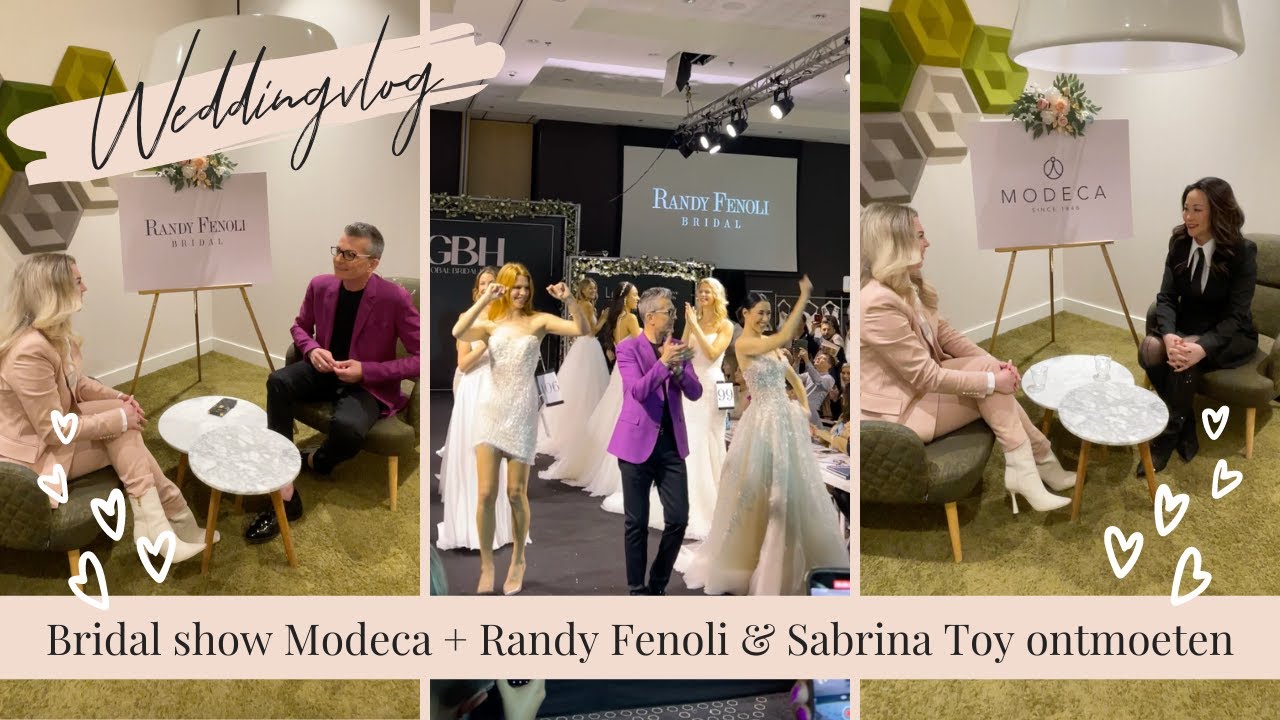 TROUWJURKEN RUNWAY BIJ MODECA 👰🏼‍♀️ + RANDY FENOLI VAN SAY YES TO THE DRESS ONTMOETEN 😍 | VLOG #1