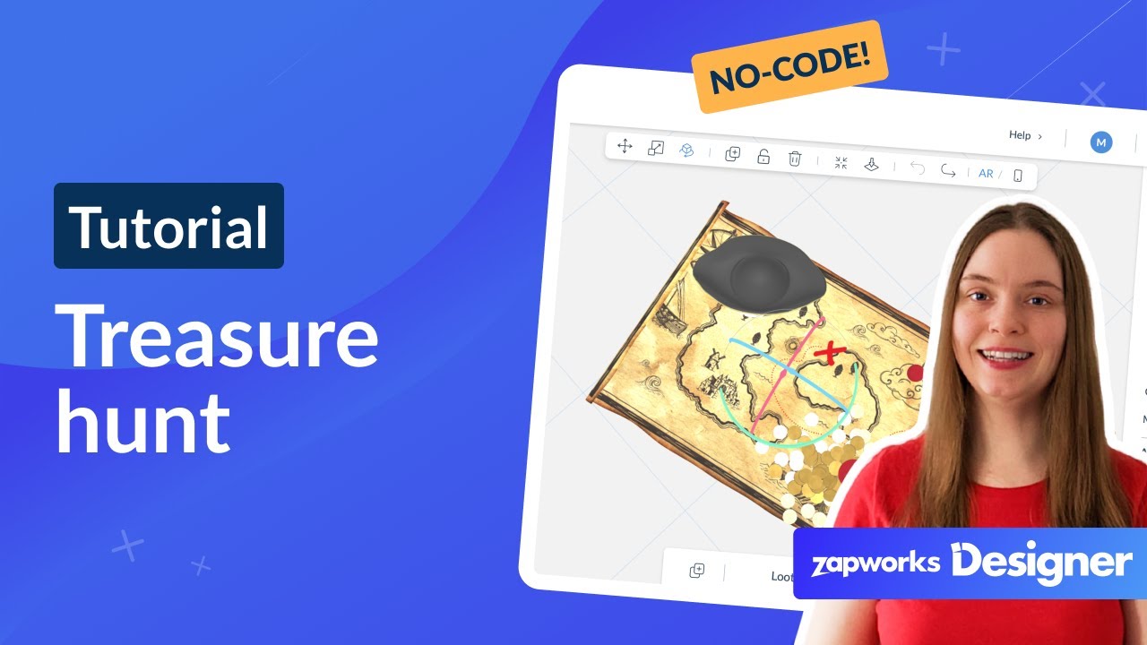 How to build AR treasure hunt using face, world & image tracking| Zapworks Designer no-code AR tool
