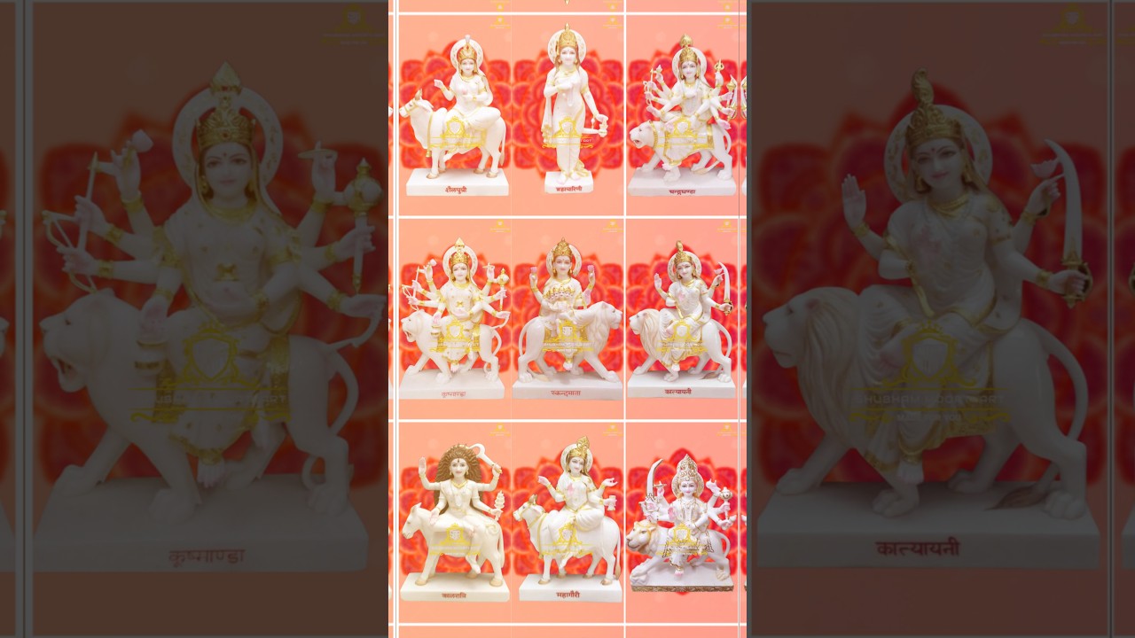 Discovering the Beauty of Navdurga Marble Statue" 