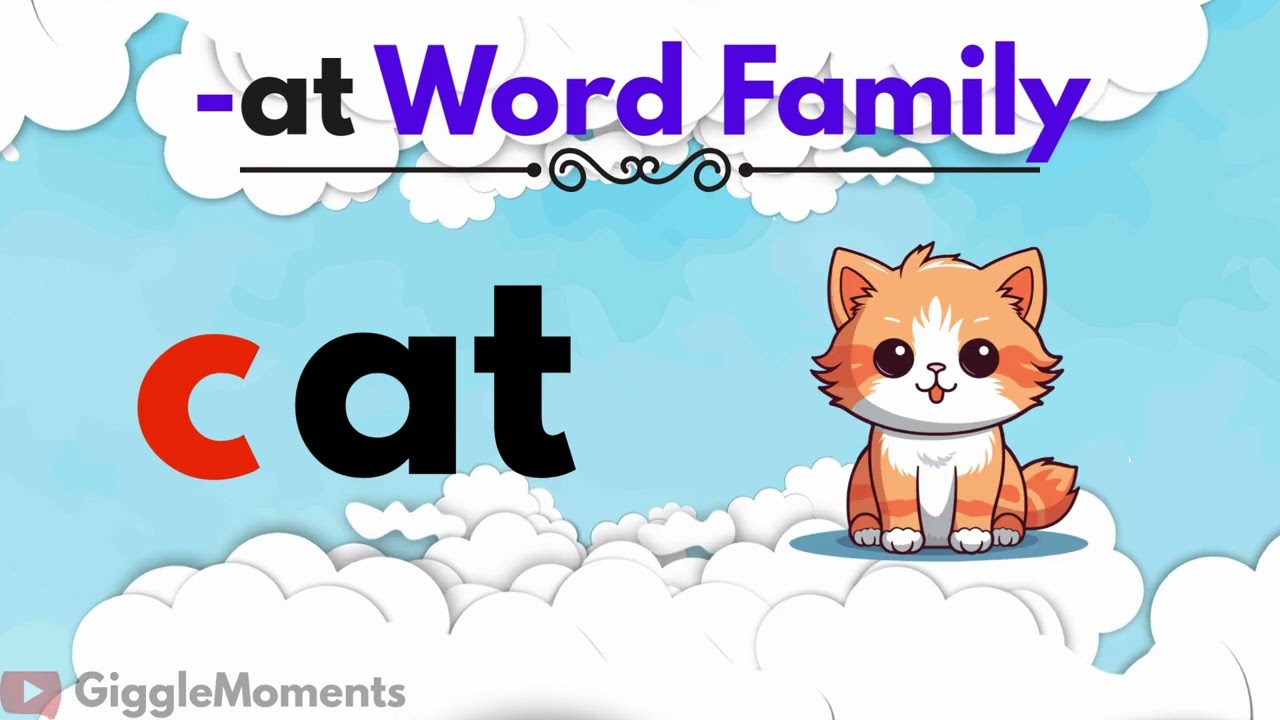 Learn the 'at' Word Family FAST | Fun Phonics for Kids | Reading Practice | CVC Words |Early Reading