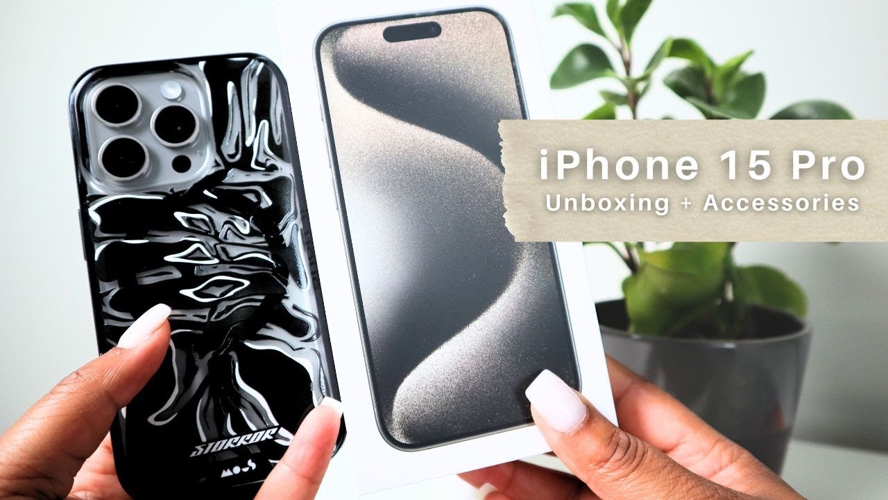 iPhone 15 Pro Unboxing + Amazon Accessories & Mous Case