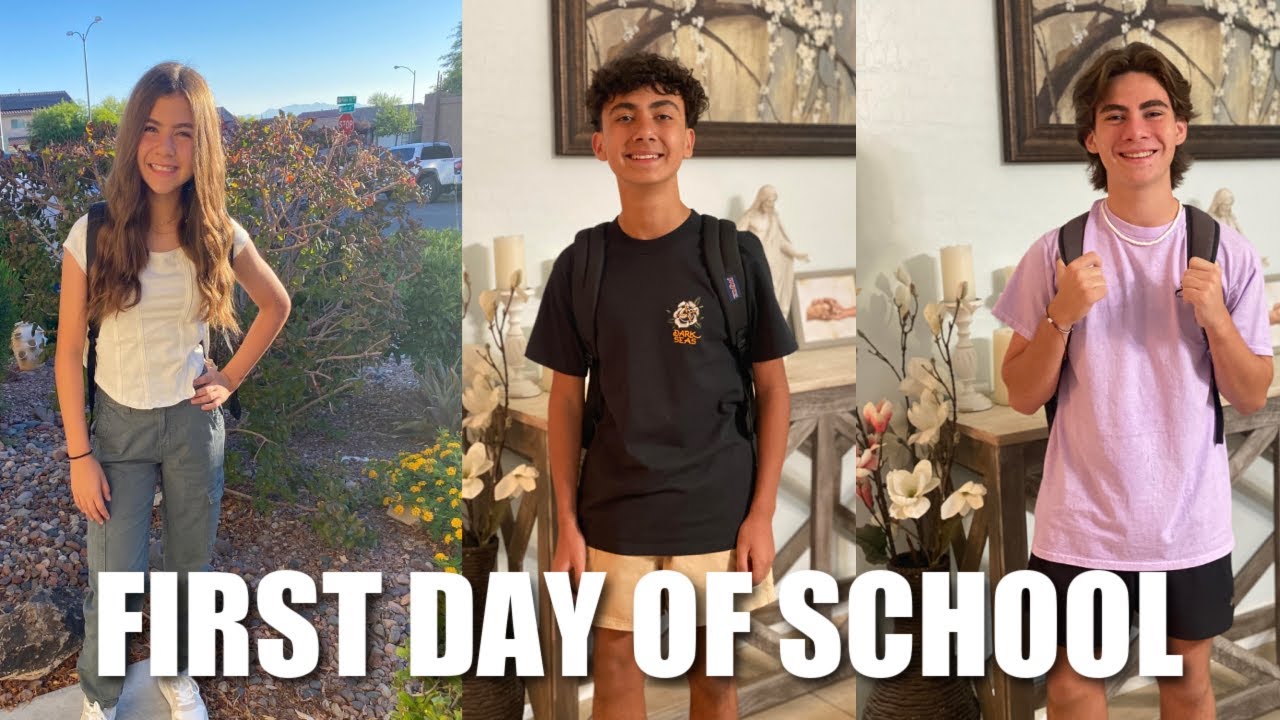 FIRST DAY OF SCHOOL 2023 | First Day of High School and Middle School for the FamBam Kids