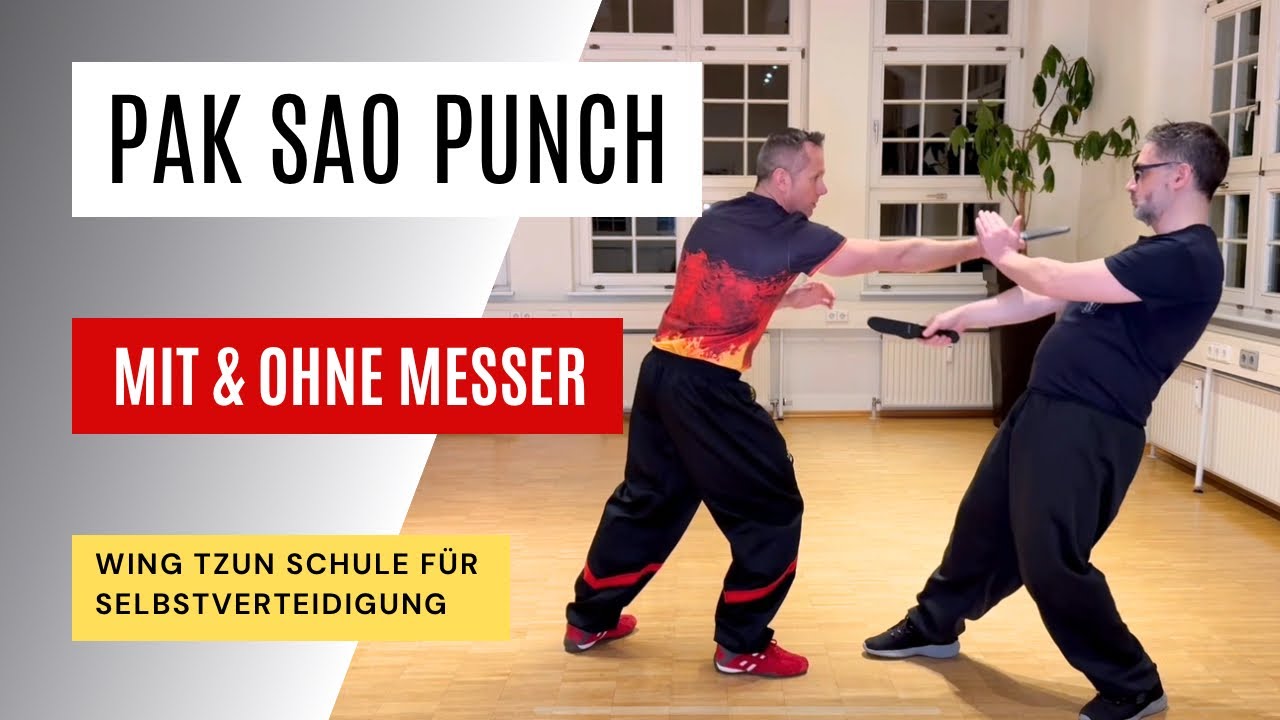 🥋Wing Tzun Pak Sao Punch Spiel – Mit & Ohne Messer | High Level Training 😣