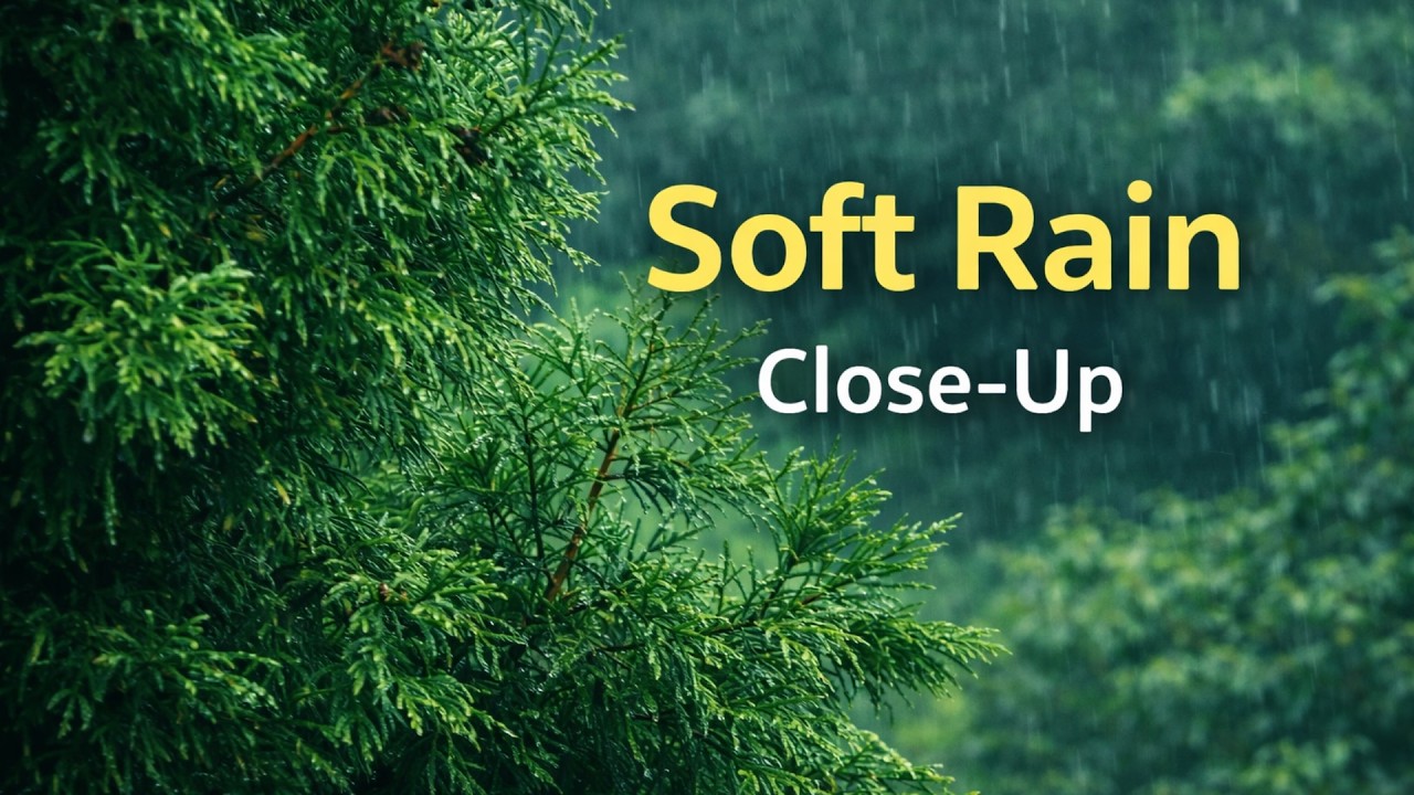 Relaxing Rain Sounds for Sleeping – 2 Hours (No Thunder, No Music)