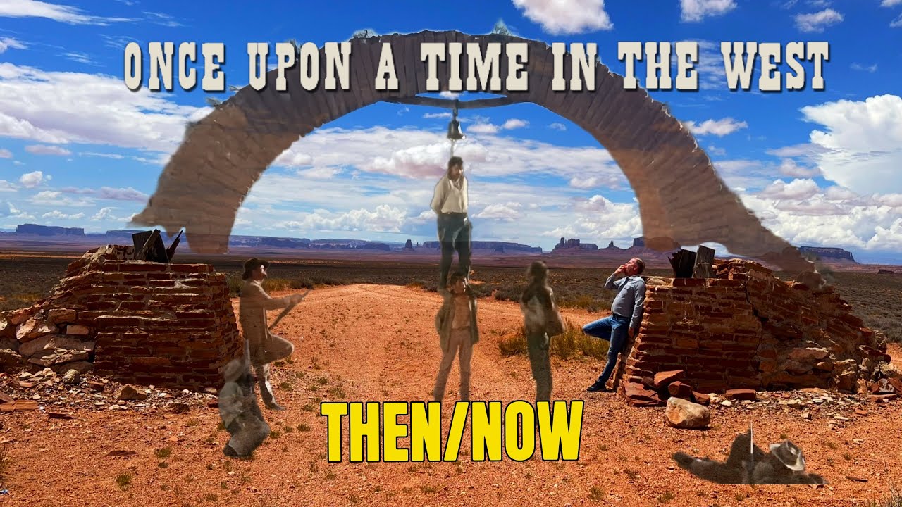 Once Upon a Time in the West - Harmonicas Memory - Filming Location - then and now Ennio Morricone