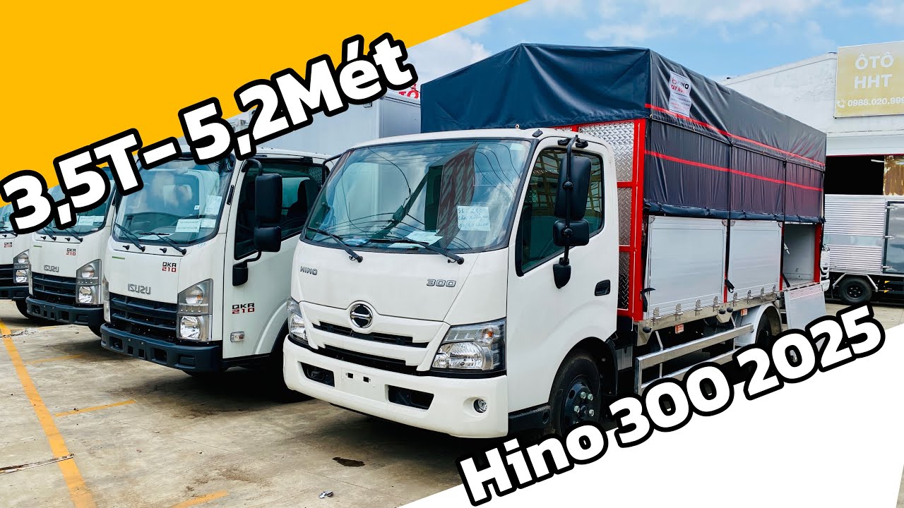 Hino 3T5 2025 Mui Bạt Nh&ocirc;m | Gi&aacute; xe Hino 3T5 2025 Mui Bạt Nh&ocirc;m 5m2 |
