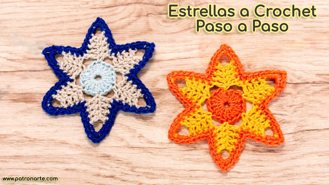 Granny Square Estrella de Crochet Ganchillo Paso a Paso