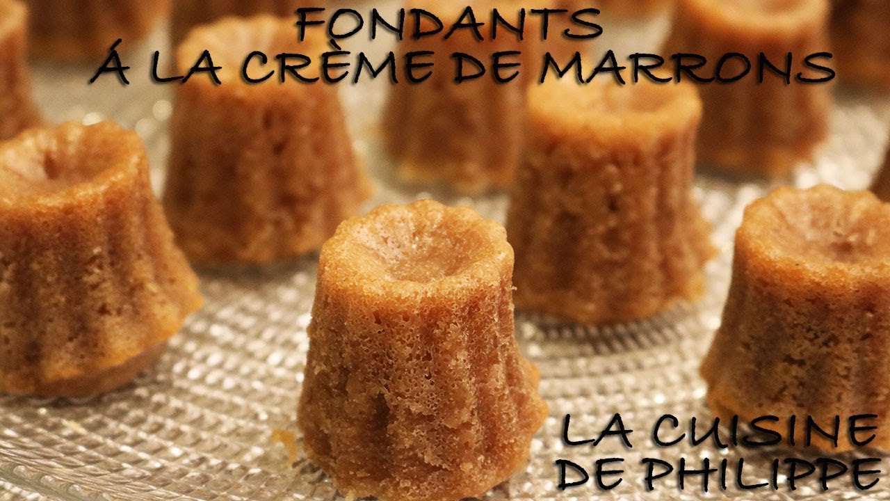 Fondant à la crème de marrons