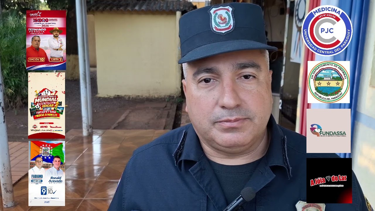 Crio Pedro Román _ Sub Jefe de la Comisaría Primera del Barrio Mariscal Estigarribia 