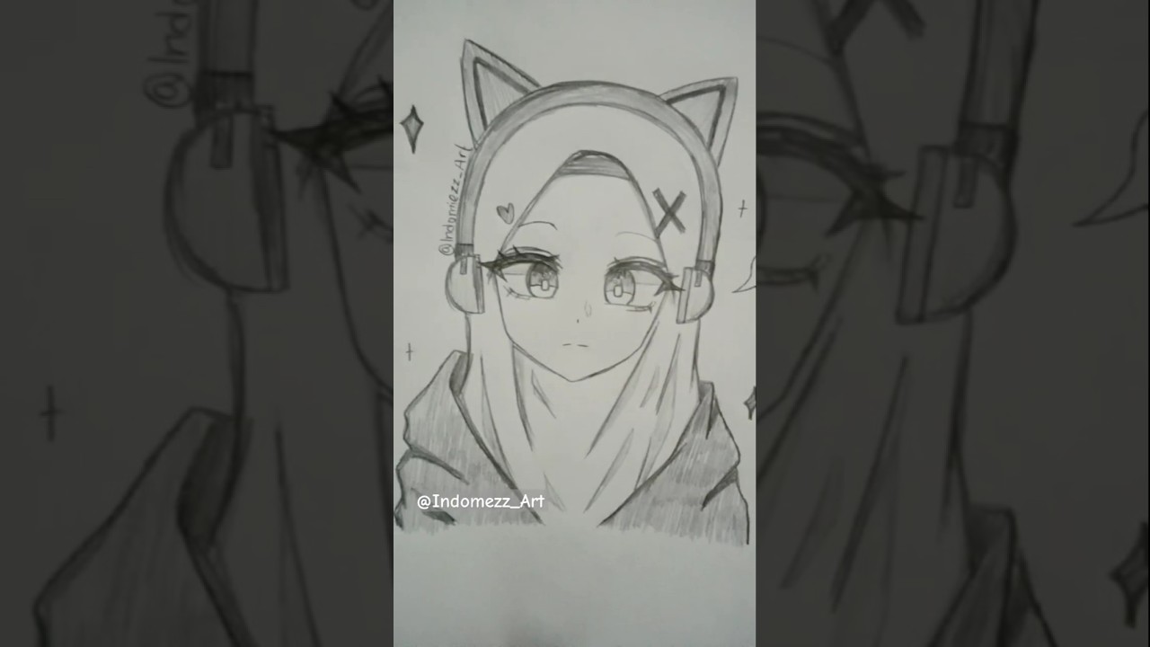 Draw anime hijab^