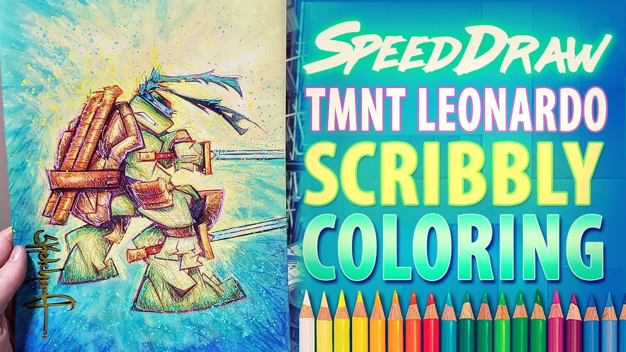 Это не то, как нужно рисовать Лео из Черепашек-ниндзя (хорошо).