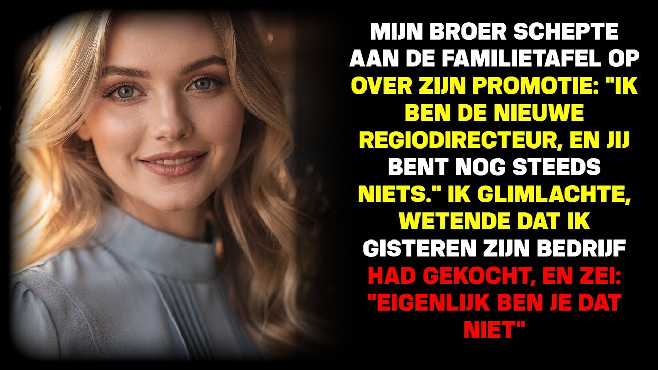 Broer pochte "Ik ben de nieuwe directeur" — ik kocht het bedrijf en zei "Eigenlijk niet".