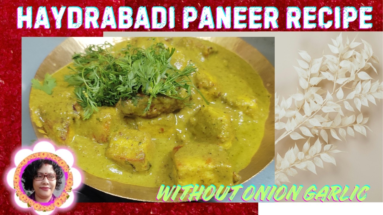 CREAMY HYDERABADI PANEER CURRY Hariyali Paneer  Restaurant Style Palak Paneer Recipe 😋#palakpaneer
