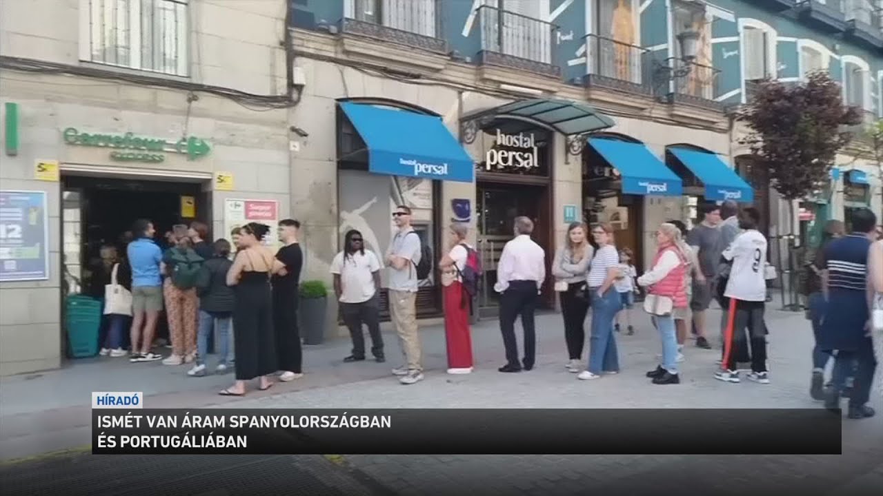 Visszatért az áram Spanyolországban és Portugáliában