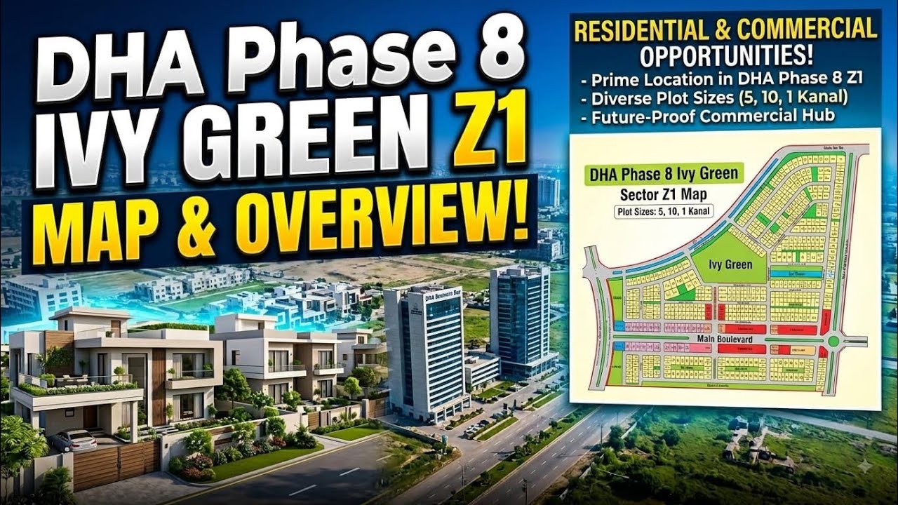 DHA Phase 8 Ivy Green Z1 Map  Comercial Scret Exposed Don't Invest Before Watchng This! @SHANsial88 