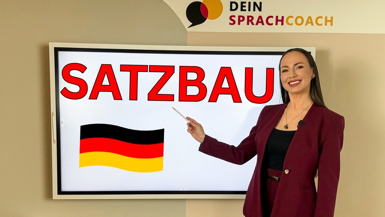 🛠️Deutscher Satzbau einfach erkl&auml;rt! (Deutsch lernen | learn German | Grammatik)