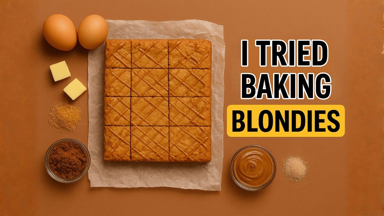 Savoury Chef Learns Pastry | Biscoff Blondies (Send Help)