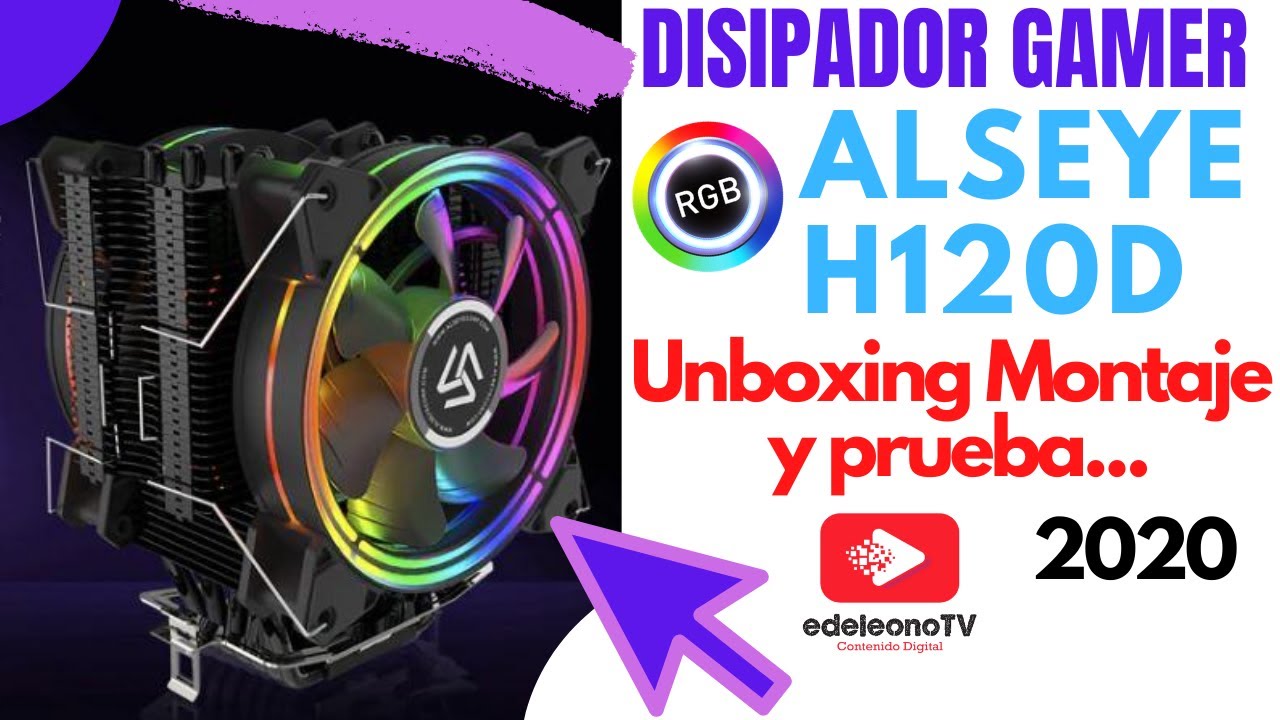 🔥 Disipador para PC GAMER  ALSEYE H120D🌡🎮| Disipador por aire con 2 ventiladores de 12cm | 2020