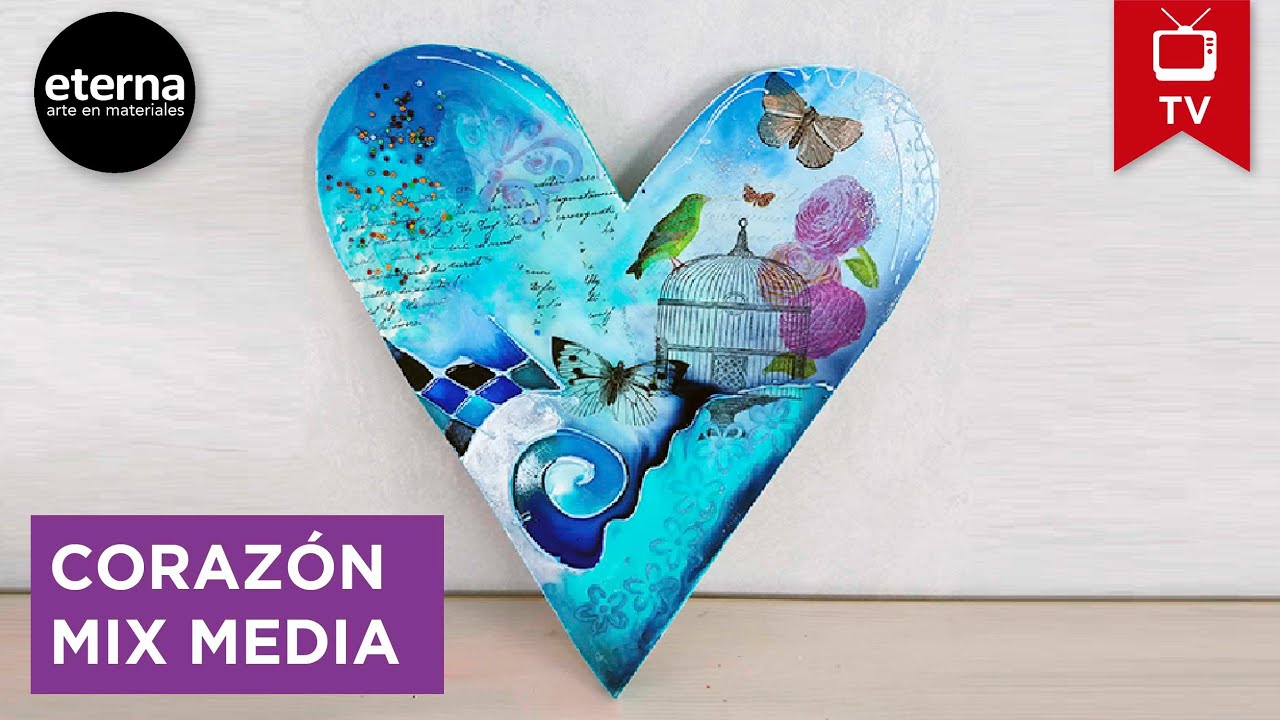 Mix Media · Collage con Laca Vitral