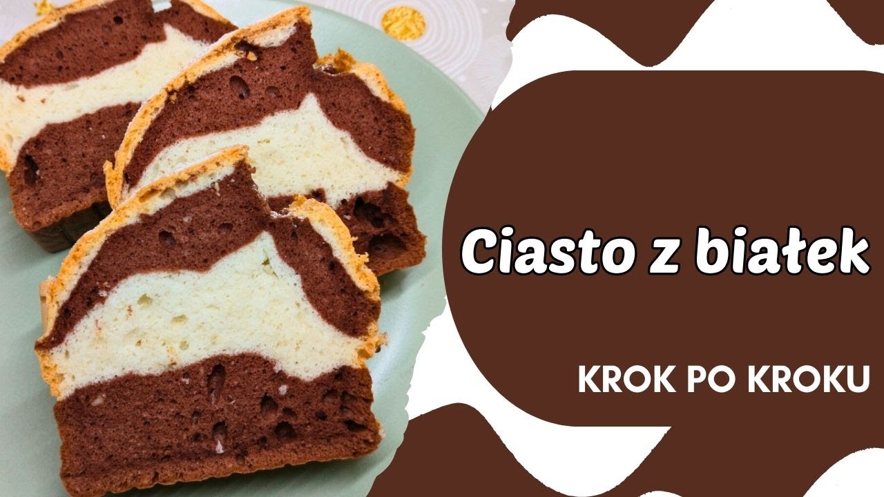 Idealny sposób na wykorzystanie białek – przepis na puszyste ciasto 🤍 #przepis #białka #ciasto