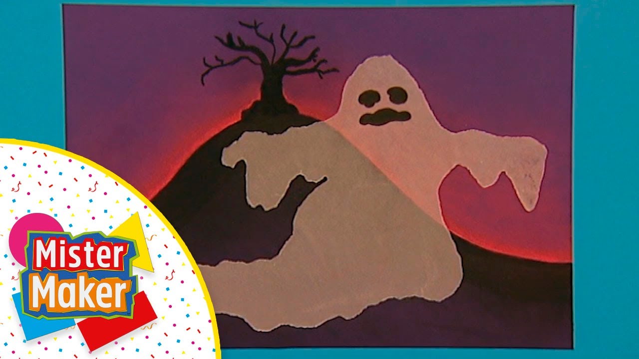 DIBUJO de un FANTASMA y caja con LIBROS 👻📚 | MISTER MAKER en ESPAÑOL