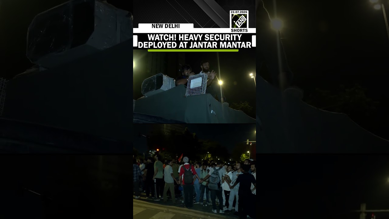 Heavy security deployed near protest site amid reports of clashes b/w protesters & police