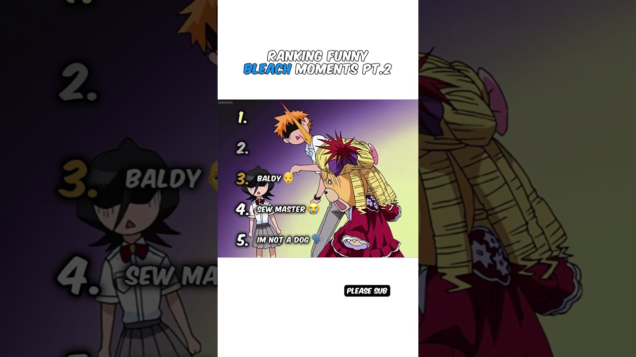 Top 5 Funny Bleach Moments #anime #fypshorts