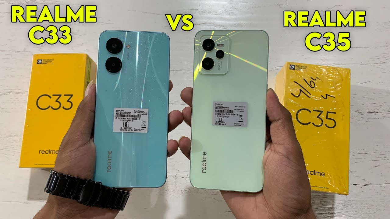 Realme C33 Vs Realme C35 Full Comparison | Speed, Battery And Camera Test !